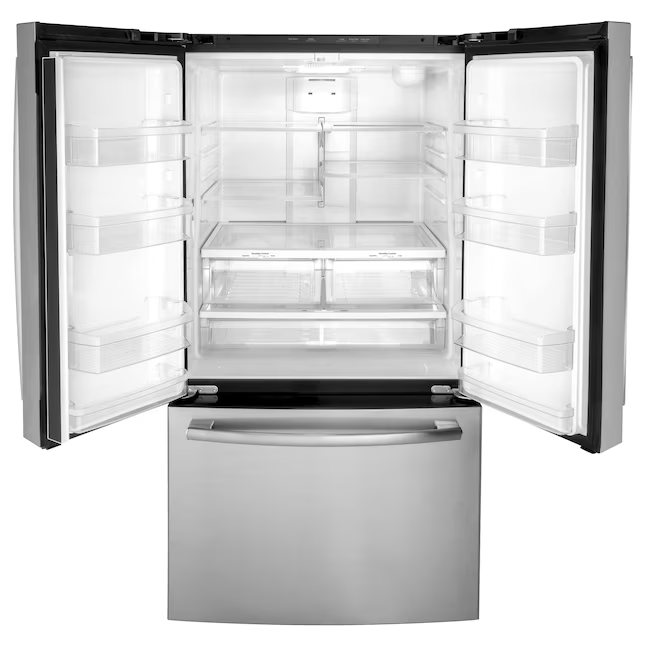 GE 27-cu ft French Door Refrigerator with Ice Maker and Water dispenser (Fingerprint-resistant Stainless Steel) ENERGY STAR