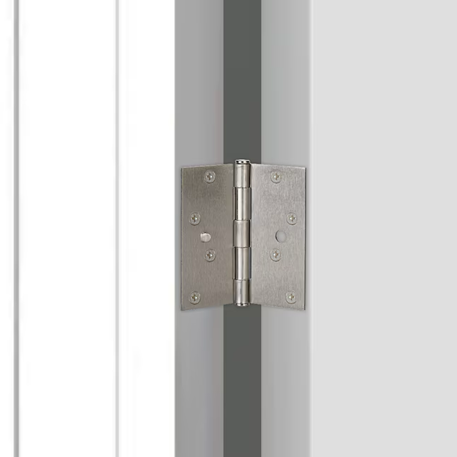 Bisagra de seguridad para puerta interior RELIABILT de níquel satinado de 4 pulgadas de alto y 10 cm de ancho (paquete de 3)