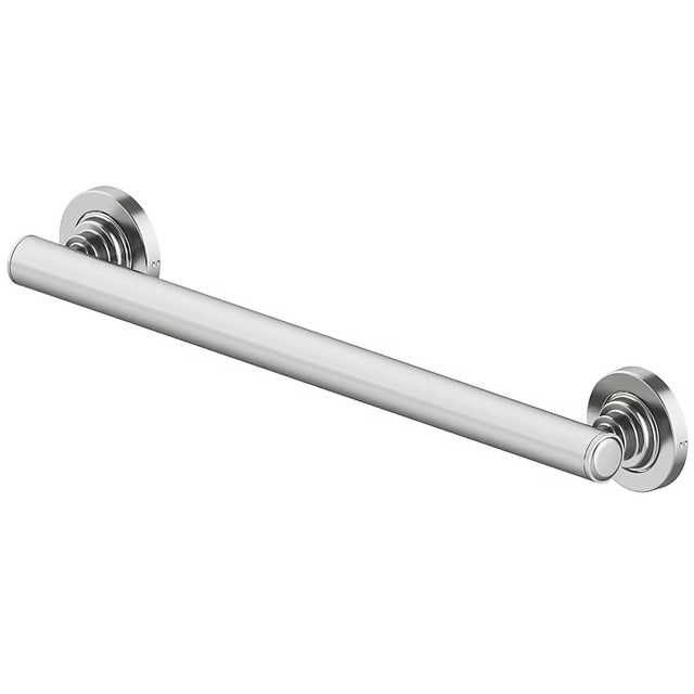 allen + roth Townley 16-in Brushed Nickel Wall Mount ADA Compliant Grab Bar (500-lb Weight Capacity)