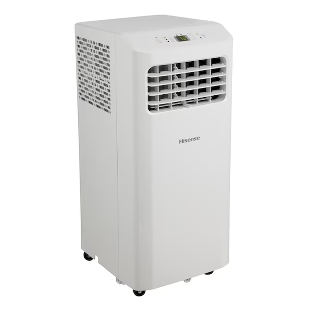 Hisense 6000-BTU DOE 115-Volt White Vented Portable Air Conditioner Cools Under 299 Sq Ft