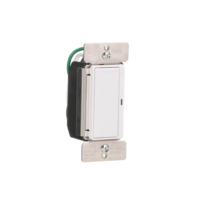 Eaton Z-Wave Plus Interruptor de luz complementario inteligente de 3 vías y 15 amperios, color blanco