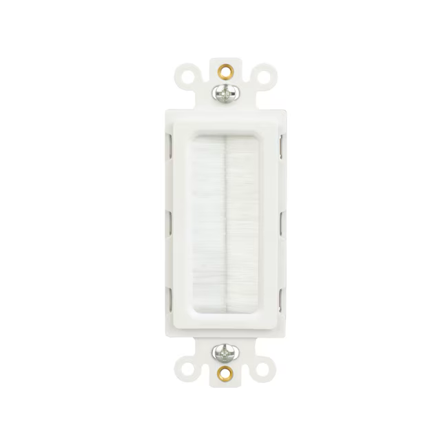 Eaton 1-Gang White Thermoplastic Indoor Wall Plate