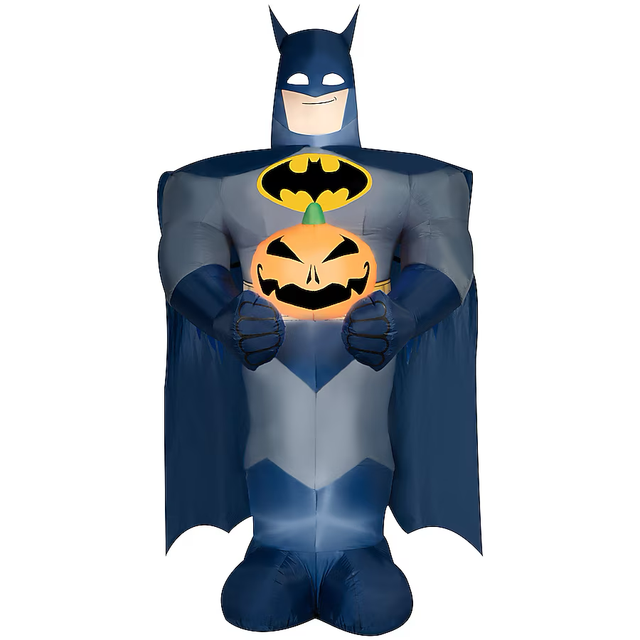 Batman inflable con calabaza y luces LED de 9 pies de Warner Brothers