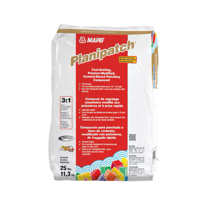 Revestimiento en polvo para interiores y parche para pisos Planipatch de 25 lb de MAPEI