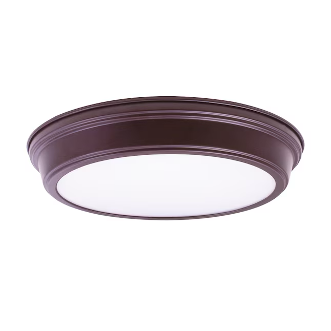 Project Source Bella 13-in Black LED Flush Mount Light ENERGY STAR