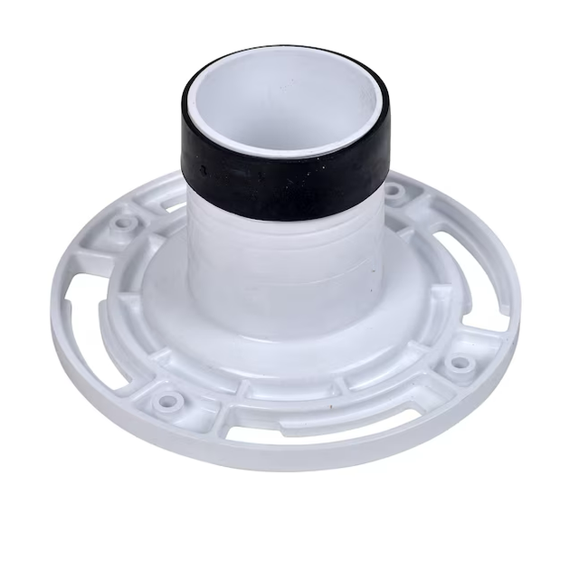 Oatey Twist-N-Set 2.89-in White PVC Toilet Flange