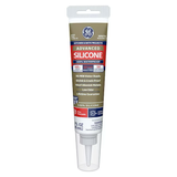 Masilla de silicona blanca GE Advanced Silicone 2 para cocinas, baños, bañeras y azulejos, 2.8 oz