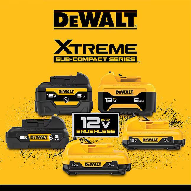 DEWALT XTREME 5-In-1 12-volt Max 3/8-in Brushless Cordless Drill (1-Battery Included, Charger Included and Soft Bag included)