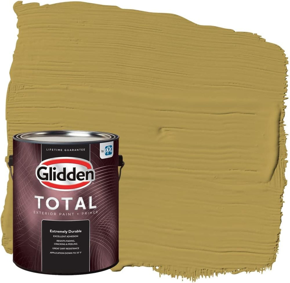 Glidden Total Exterior Paint &amp; Primer Semi-Gloss, Obsession