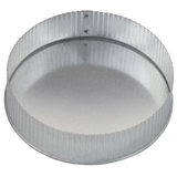 IMPERIAL 8-in dia Galvanized Steel Crimped Small End Round End Cap