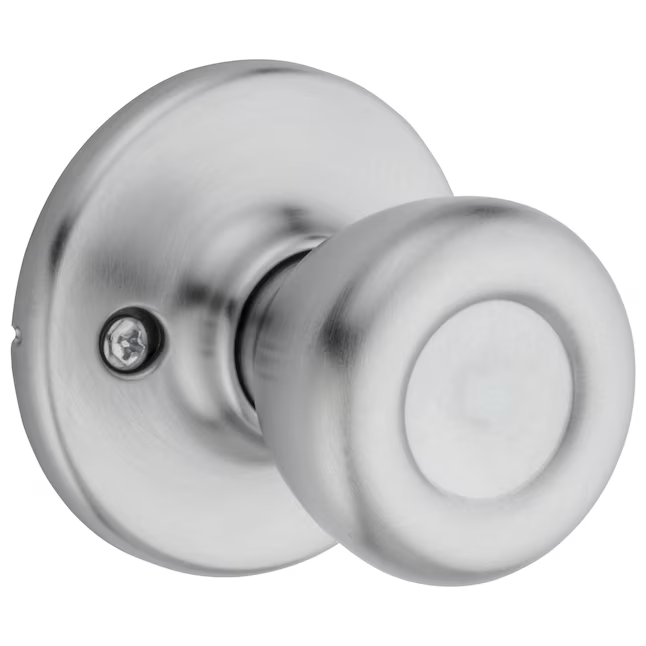 Kwikset Security Tylo Satin Chrome Hall/Closet Passage Door Knob