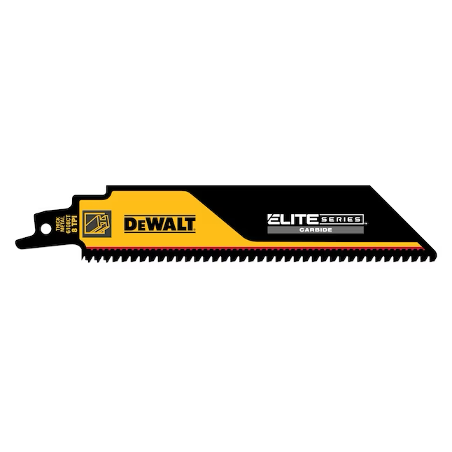 DEWALT Elite 6-in 8 Tpi Thick Metal Cutting Reciprocating Saw Blade