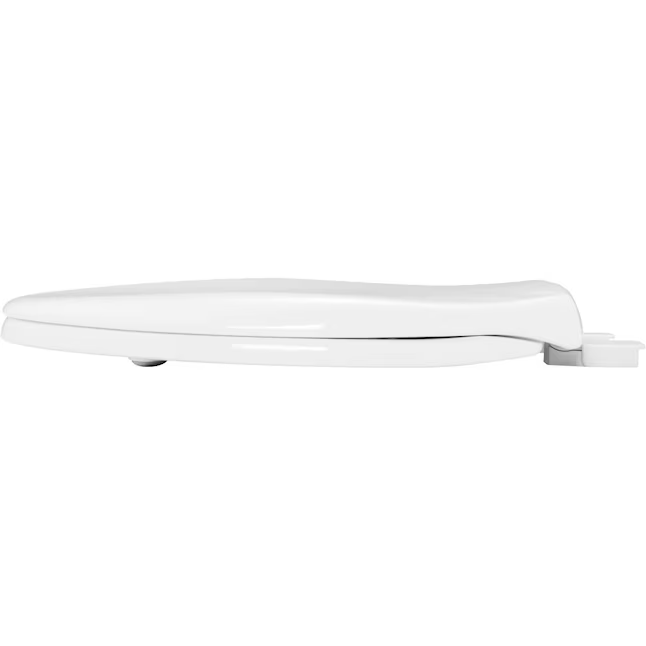 Mansfield Plastic White Round Soft Close Toilet Seat