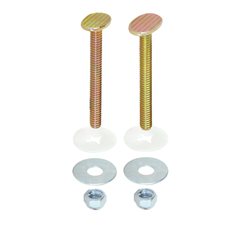 EZ-FLO  Toilet Closet Bolts Plated Brass 1/4 in. x 3-1/2 in.