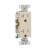 Eaton Arrow Hart 20-Amp 125-volt Tamper Resistant Residential/Commercial Decorator Outlet, Light Almond