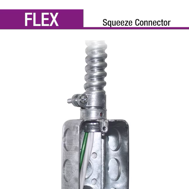 Sigma ProConnex 1/2-Zoll flexible Quetschverbinder-Leitungsverschraubungen aus Zinkdruckguss