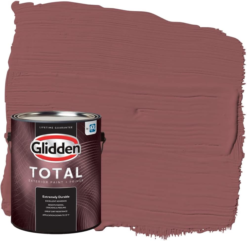 Pintura e imprimador para exteriores Glidden Total semibrillante, puerta de granero