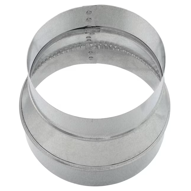 IMPERIAL 7-in 30 Gauge Galvanized Steel Round Duct Reducer