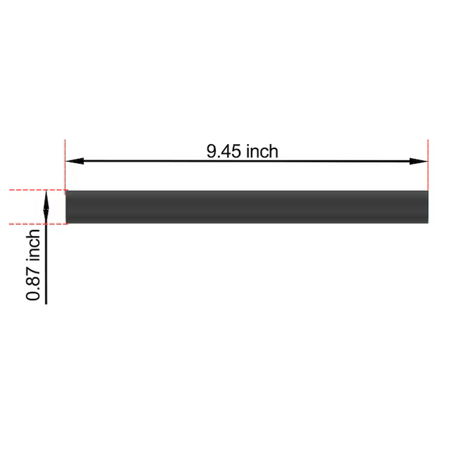 Barra de apoyo con tornillos expuestos de Allen + Roth, barra de apoyo para montaje en pared de 9 pulgadas, color negro mate (capacidad de peso de 300 lb)