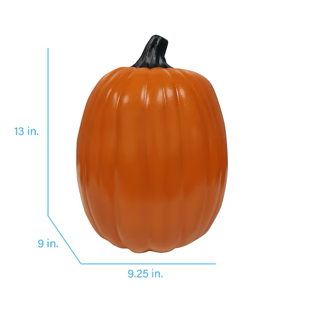 Holiday Living 13-in Carvable Glossy Pumpkin Decor