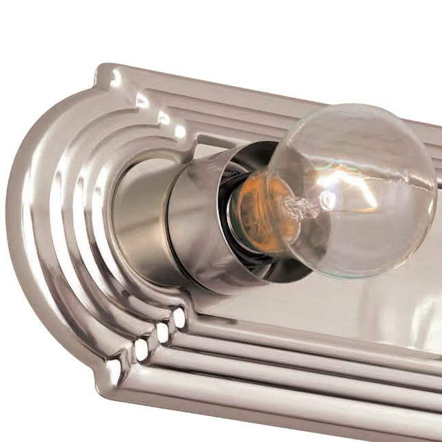 Project Source 24-Zoll-4-flammige, traditionelle Vanity-Lichtleiste aus gebürstetem Nickel