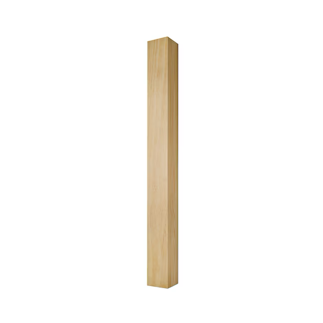 Waddell 3.25-in x 35-in Square Pine Table Leg