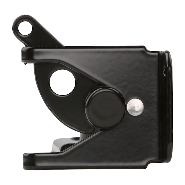 National Hardware Pestillo de puerta negro de 4 pulgadas