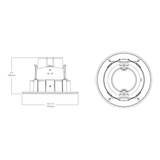 Kit de luz empotrable LED HALO de 4 pulgadas para remodelación o nueva construcción, color blanco, con cardán Ic