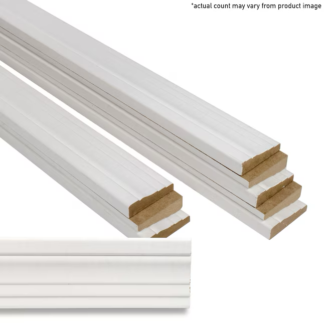 RELIABILT 9/16-in x 2-1/4-in x 7-ft Primed MDF 3366 Casing (12-Pack)