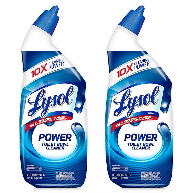 Limpiador fresco para inodoros LYSOL Power, paquete de 2, 24 onzas