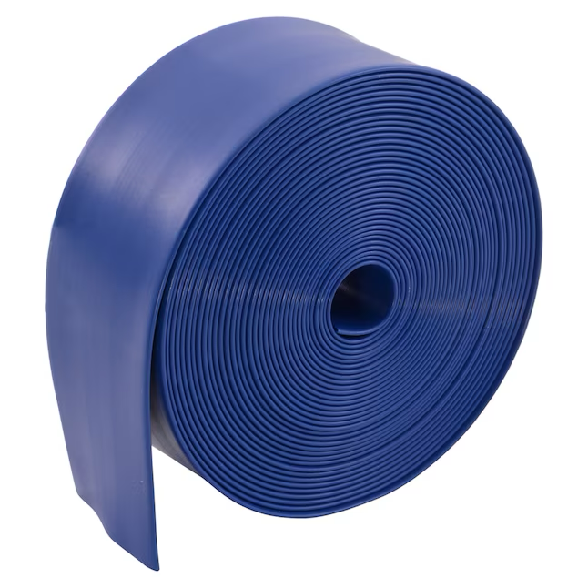 EZ-FLO 1-1/2-in ID x 30-ft PVC Blue Flat Discharge Hose