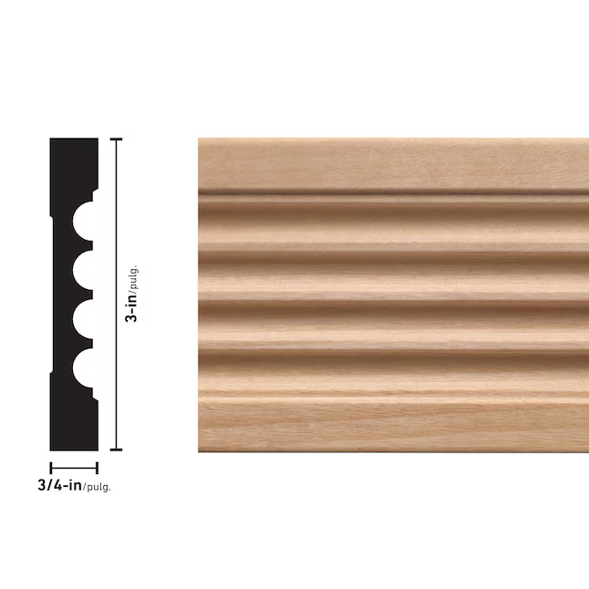 Ornamental Mouldings 15/32-in x 3-in x 7-ft Unfinished White Hard Wood 819 Casing