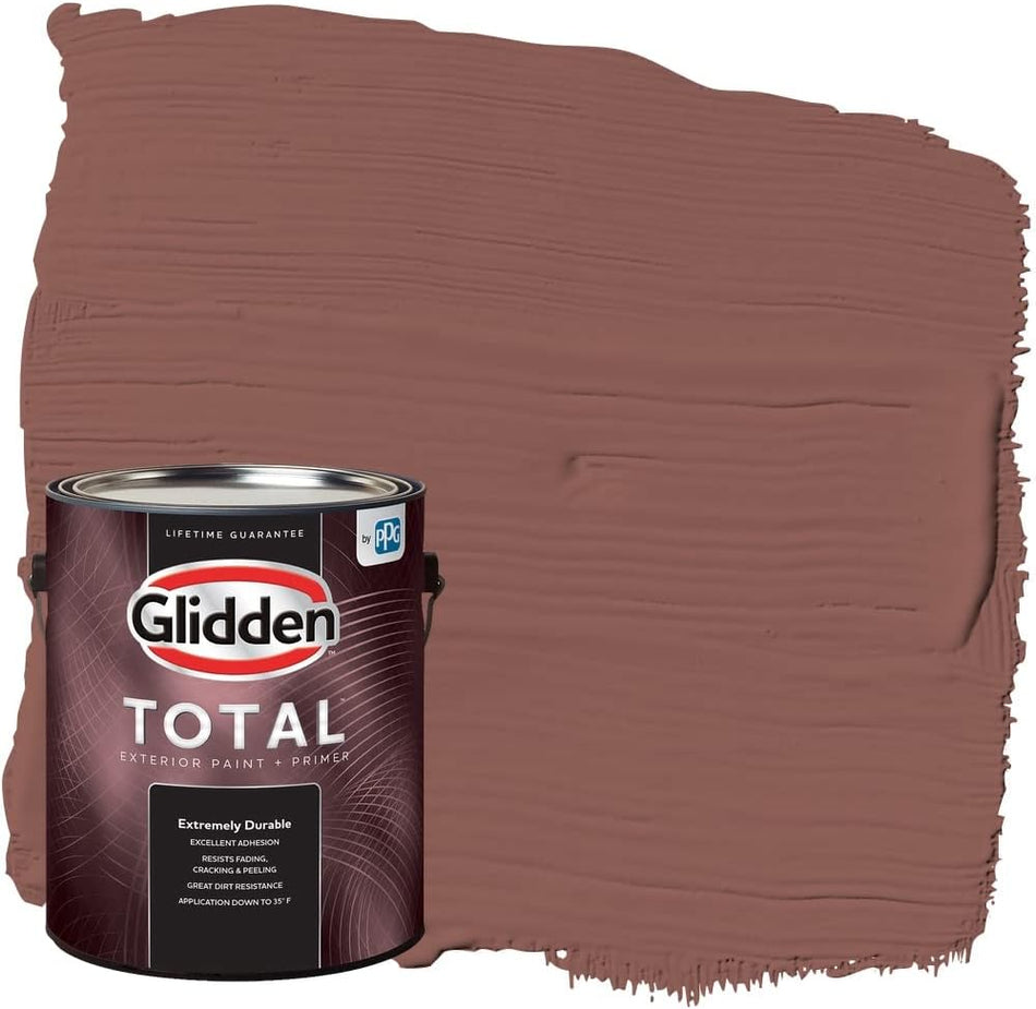 Glidden Total Außenfarbe und Grundierung, seidenmatt, Himbeertrüffel