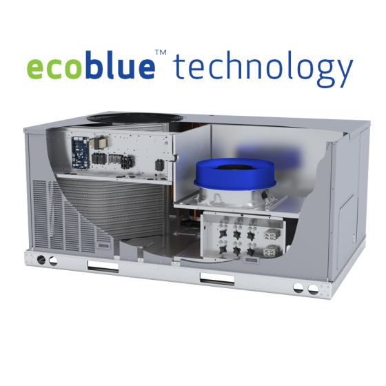 WeatherMaker® Puron Advance™ Packaged Heat Pump Rooftop Units w/ EcoBlue™ Technology