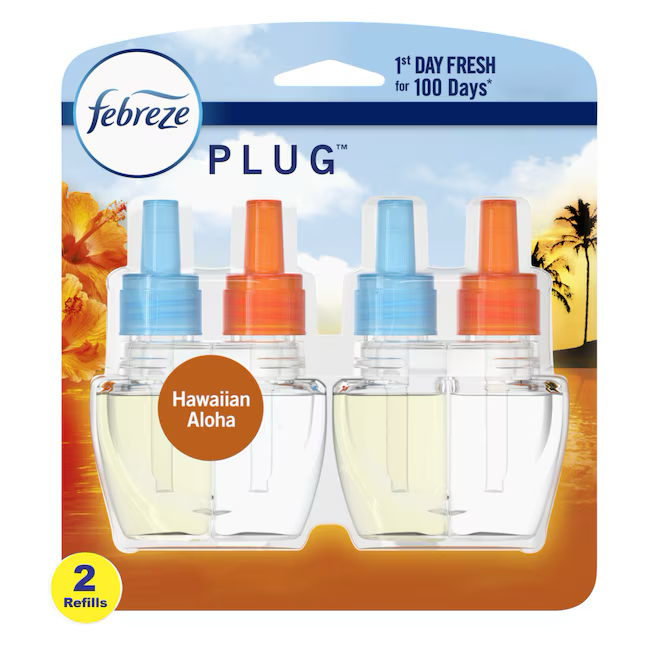 Febreze Plug 0.87-fl oz Hawaiian Aloha Refill Air Freshener (2-Pack)