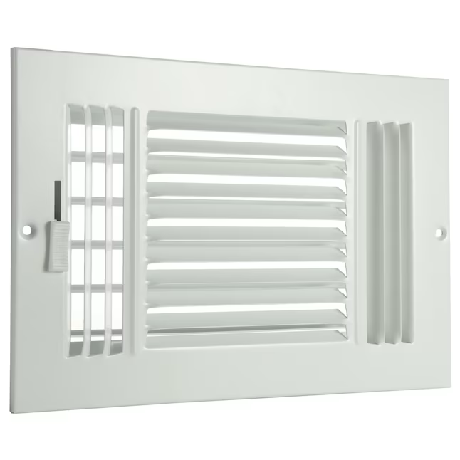 RELIABILT 10 x 6 in, 3 vías, de acero blanco, para pared lateral o techo