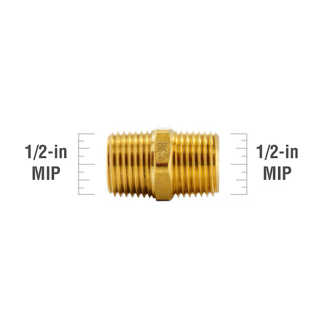 Proline Series 1/2-in x 1/2-in Threaded Male Adapter Nipple Fitting