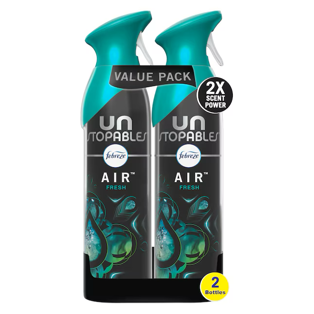 Febreze Air Unstopables Ambientador dispensador fresco de 8.8 oz (paquete de 2)