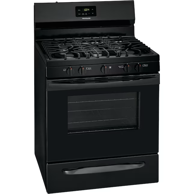 Frigidaire 30-in 5 Burners 5-cu ft Freestanding Natural Gas Range (Black)