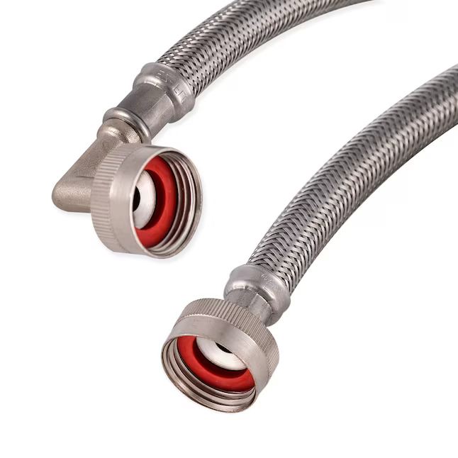 Eastman 4-ft 3/4-in Fht Inlet x 3/4-in Hose Thread Outlet Braided Stainless Steel Washing Machine Fill Hose