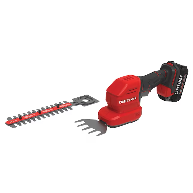 CRAFTSMAN Cortasetos con batería de 20 voltios máx., 8 pulgadas, 1,5 Ah (batería y cargador incluidos)