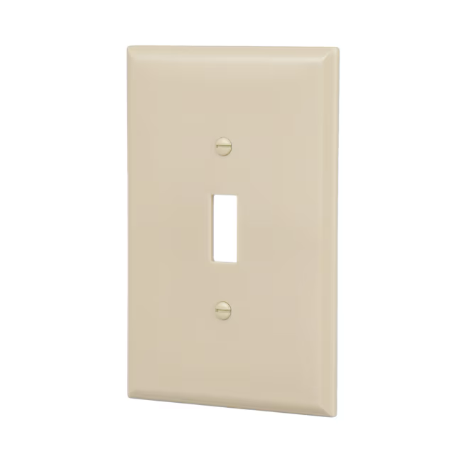 Eaton - Placa de pared para interior de plástico color marfil, tamaño jumbo, 1 unidad 