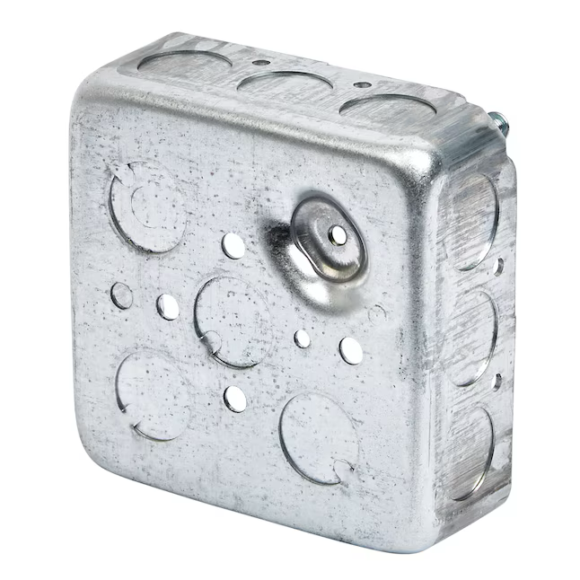 Hubbell RACO 2-Gang Galvanized Steel New Work Square Electrical Box