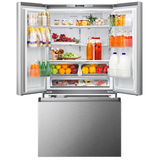 Hisense 26.6-cu ft French Door Refrigerator with Ice Maker and Water dispenser (Fingerprint Resistant Stainless Steel) ENERGY STAR