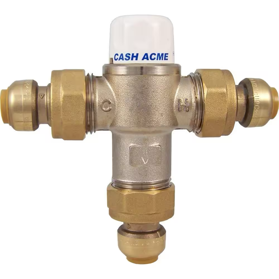 SharkBite 3/4 in. Brass Heat Guard 160 Thermostatic Mixing Valve