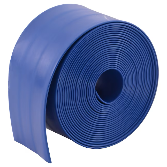 EZ-FLO 1-1/2-in ID x 15-ft PVC Blue Flat Discharge Hose