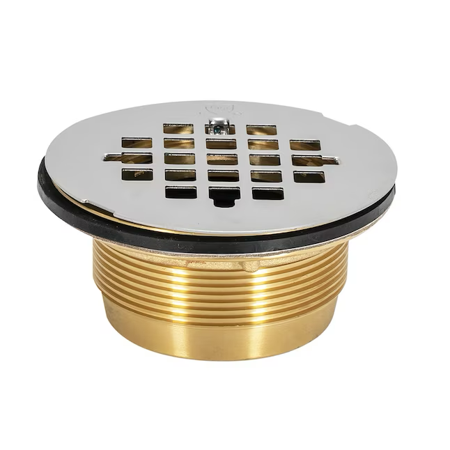 EZ-FLO 2-in Brass and Stainless Steel Round Circle Stainless Steel Shower Drain