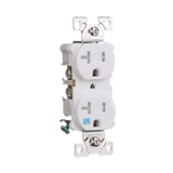 Eaton 20-Amp 125-volt Tamper Resistant Weather Resistant Commercial Duplex Outlet, White