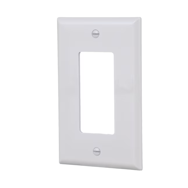 Eaton 1-Gang Midsize White Polycarbonate Indoor Decorator Wall Plate (10-Pack)