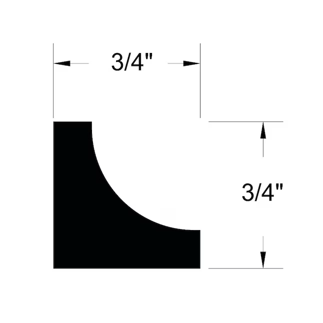 Royal Building Products Craftsman 3/4-in x 8-ft Finished Vinyl Cove Moulding